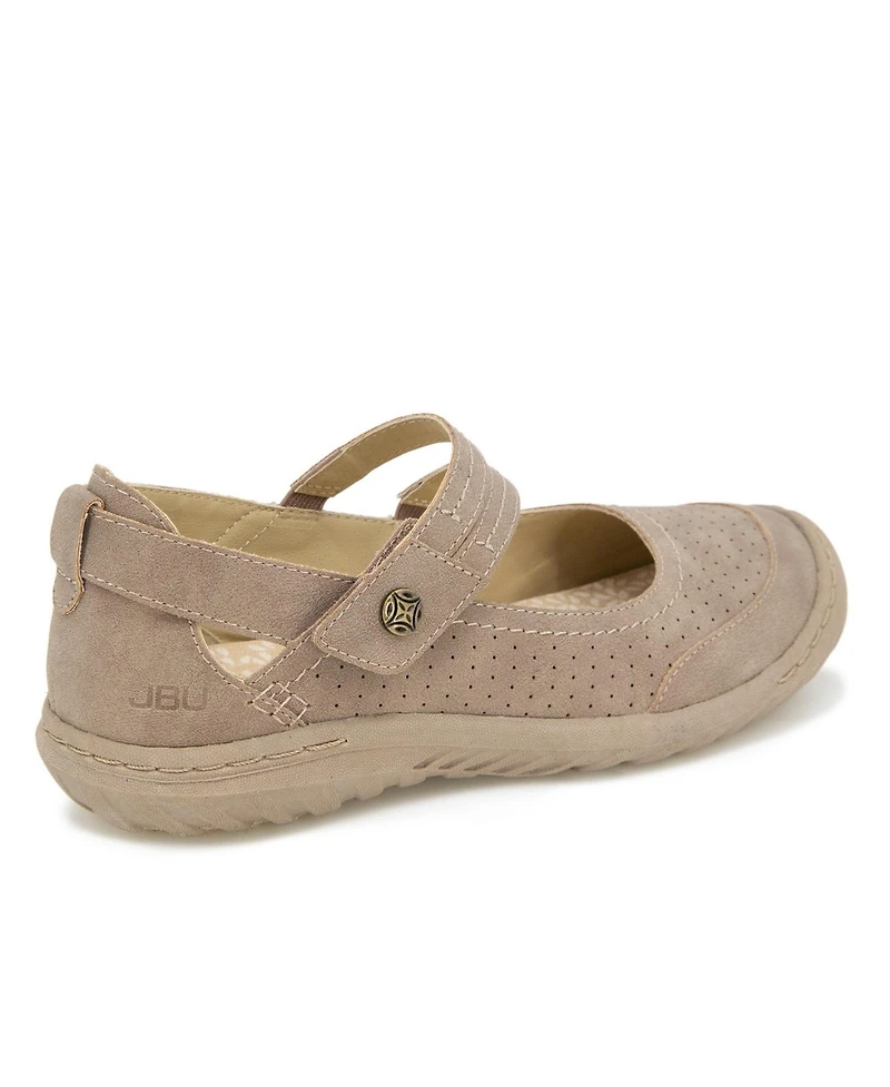 Jbu Women's Fawn Casual Flat Mary Jane Shoe