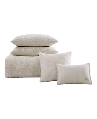 Tommy Bahama Home Costa Blanca Cotton Reversible 5 Piece Comforter Set, King