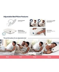 Innovative Multi Position Non Slip Pillow For Adjustable Bed