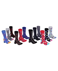 Mio Marino Men's Zippy Spry Fun Dress Socks 12 Pack