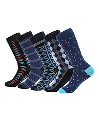 Men's Exceptional Evening Crew Socks 5 Pack