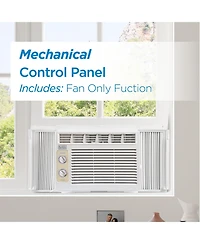 Black+Decker Window Air Conditioner 5,000 Btu, Cools Up to 150 Square Feet White
