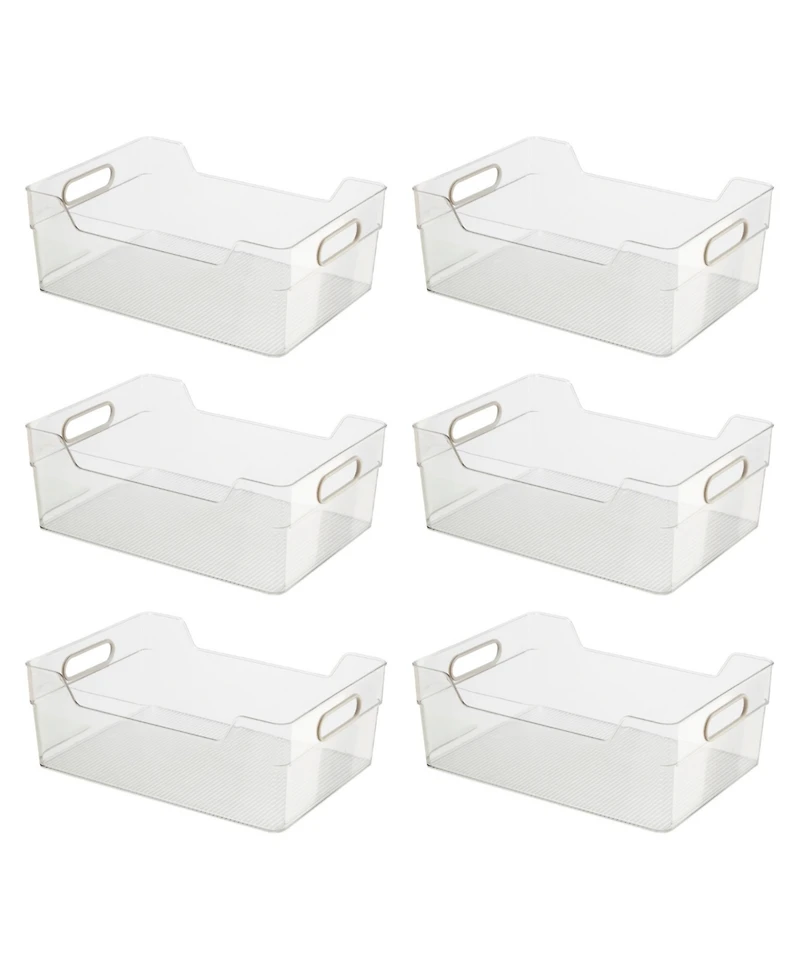 Oggi 6 Piece Cabinet, Drawer High Wall Storage Bin Set