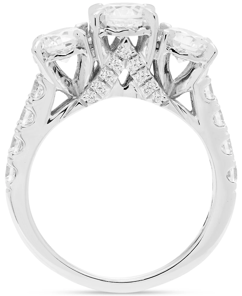 Diamond Three Stone Engagement Ring (2 ct. t.w.) in 14k White Gold