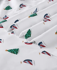 Nautica Printed Flannel 3-Pc. Sheet Set, Twin