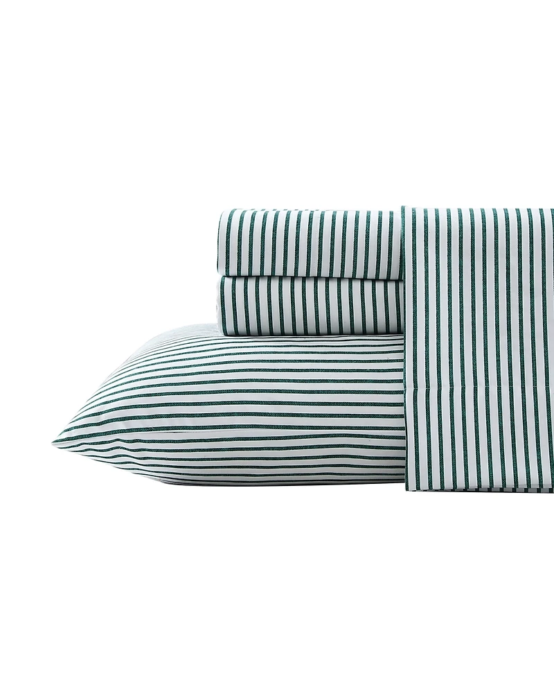 Closeout! Nautica Printed Flannel 4-Pc. Sheet Set