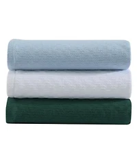 Nautica Ripple Cove Cotton Reversible Blankets