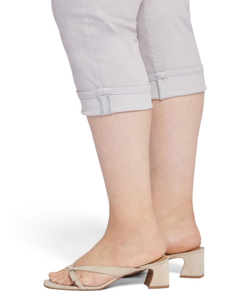 Nydj Plus Marilyn Straight Crop Cuff Jeans