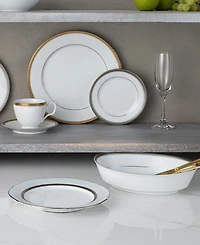 Noritake Charlotta Platinum Oval Vegetable Bowl, 32 oz
