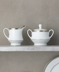 Noritake Charlotta Platinum 2 Piece Sugar Creamer Set
