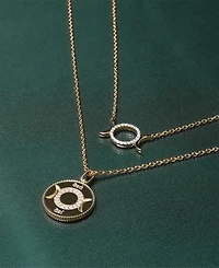 Audrey by Aurate Diamond Triple Moon 18" Pendant Necklace (1/10 ct. t.w.) in Gold Vermeil, Created for Macy's