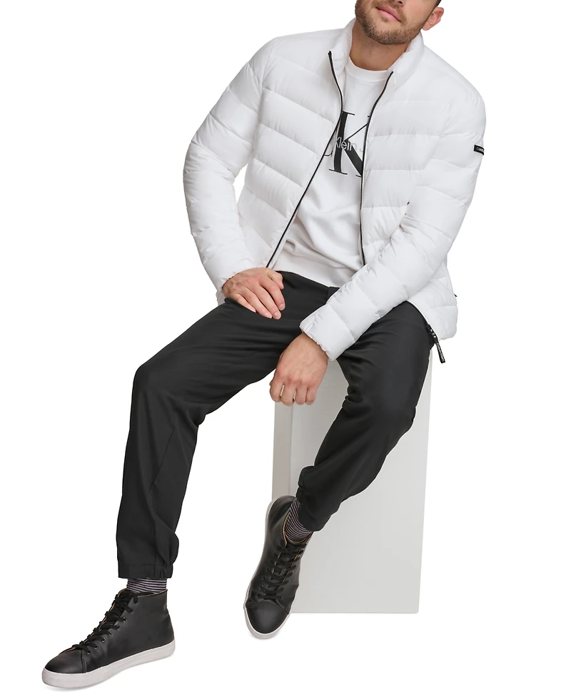 Calvin Klein Men's Quilted Infinite Stretch Water-Resistant Puffer Jacket