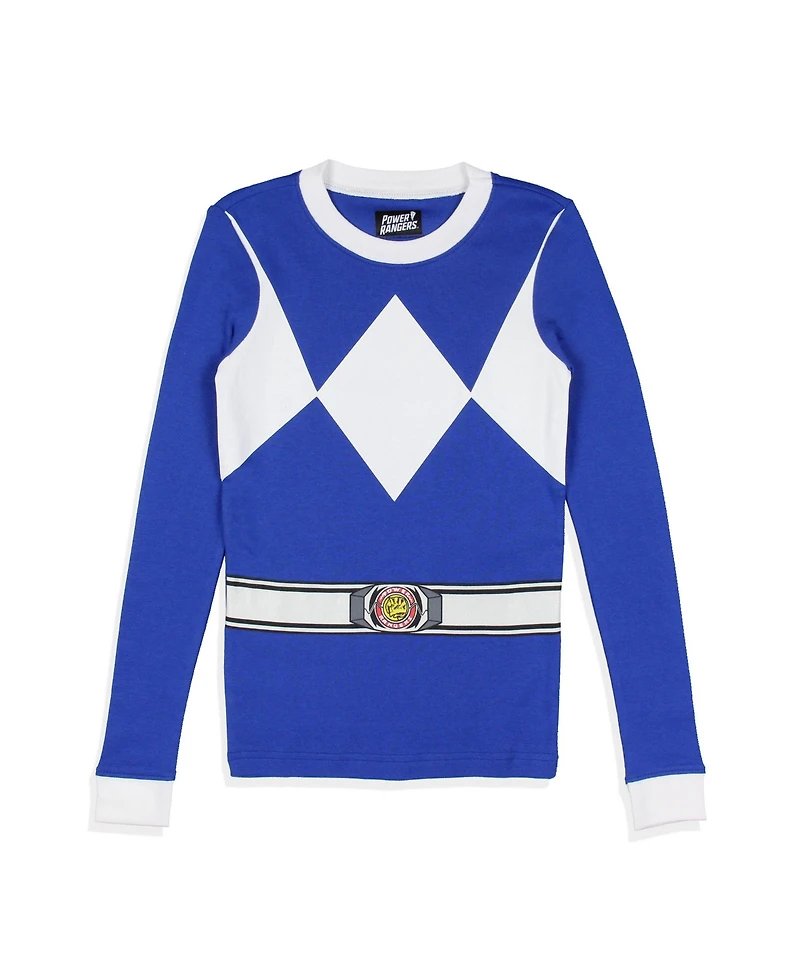 Power Rangers Kids Character 2-Piece Tight-Fit Uniform Sleep Pajama Set
