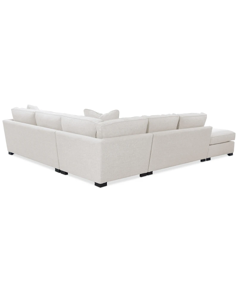 Nightford 143" 4-Pc. Fabric L Sectional, Created for Macy's