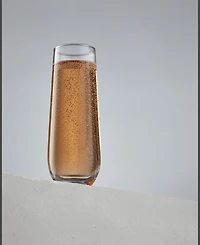 JoyJolt Milo Stem Less Champagne Flutes - Set of 4