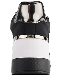 Dkny Kaden Lace-Up Zip Wedge Sneakers
