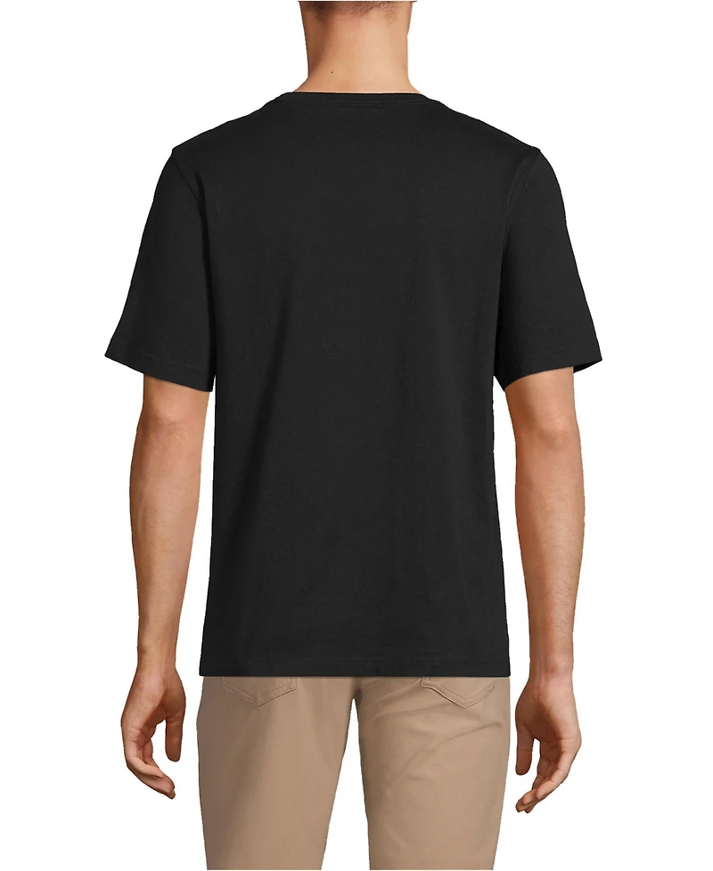 Lands' End Men's Super-t Short Sleeve T-Shirt with Pocket