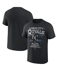 Men's Darius Rucker Collection by Fanatics Black Kansas City Royals Beach Splatter T-shirt