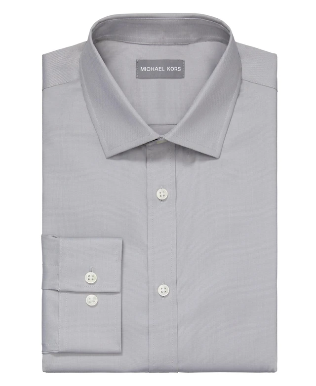 Michael Kors Men's Airsoft Slim Fit Untucked Length Wrinkle Free Stretch Dress Shirt | MainPlace Mall Michael Kors Men's Airsoft Slim Fit Untucked Length Wrinkle Free Stretch Dress Shirt | MainPlace Mall