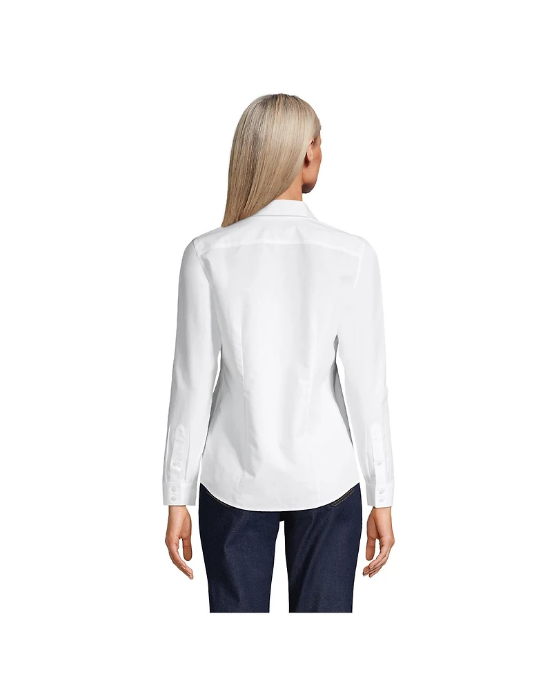 Lands' End Petite No Iron Button Front Shirt