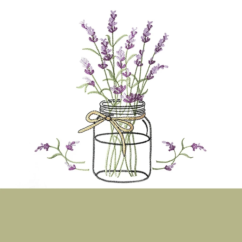 Kate Aurora Montauk Accents Lavender Floral Embellished Complete 3 Piece Kitchen Curtain Tier & Valance Set