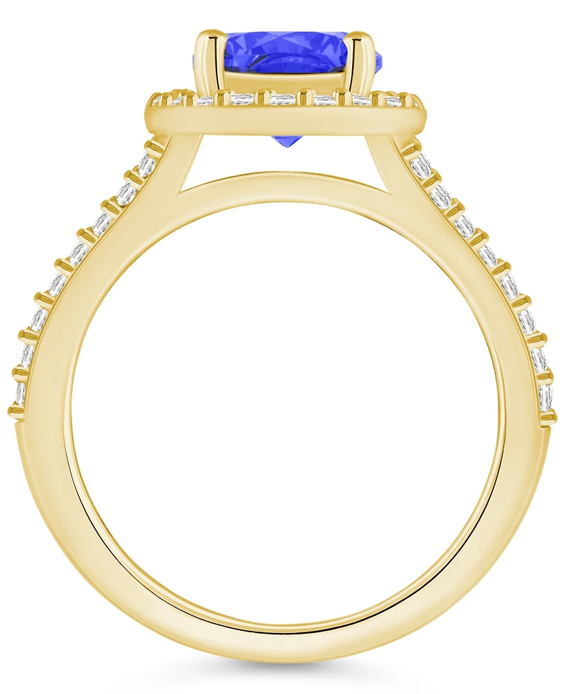 Macy's Tanzanite (2 Ct. t.w.) and Diamond (/2 Halo Ring