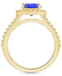 Macy's Tanzanite (2 Ct. t.w.) and Diamond (/2 Halo Ring