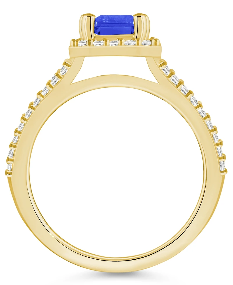Macy's Tanzanite (1-5/8 Ct. t.w.) and Diamond (1/2 Halo Ring