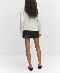 Mango Women's Button Knit Cardigan