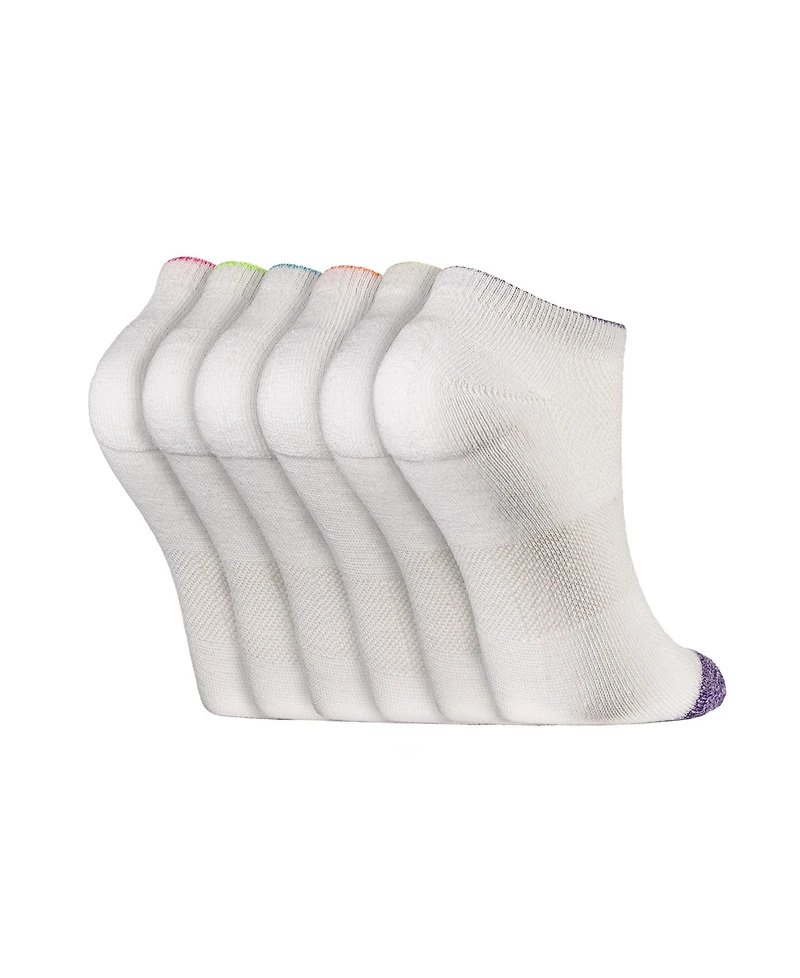 Women's Alabaster No-Show Sports Socks 6 Pack