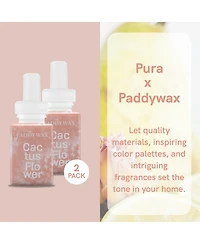 Pura Paddywax - Cactus Flower - Home Scent Refill - Smart Home Air Diffuser Fragrance - Up to 120-Hours of Luxury Fragrance per Refill