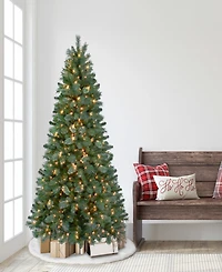Puleo 6.5' Pre-Lit Teton Artificial Pine Tree
