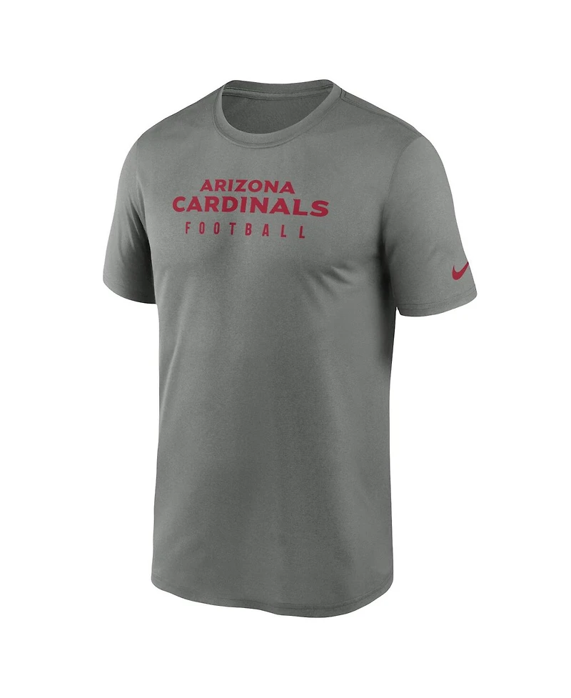 Men's Nike Heather Gray Arizona Cardinals Sideline Legend Performance T-shirt