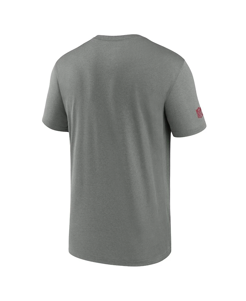 Men's Nike Heather Gray Arizona Cardinals Sideline Legend Performance T-shirt