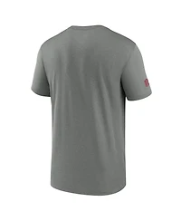 Men's Nike Heather Gray Arizona Cardinals Sideline Legend Performance T-shirt