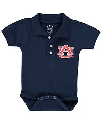 Infant Boys and Girls Navy Auburn Tigers Polo Bodysuit