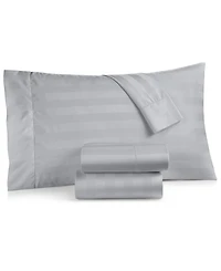 Last Act! Charter Club 1.5" Stripe 550 Thread Count 100% Cotton 4-Pc. Sheet Set, California King, Exclusively at Macy's