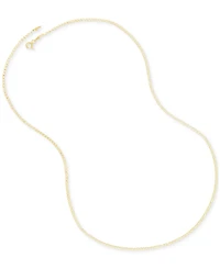 Polished 20" Curb Chain in Solid 10K Yellow Gold