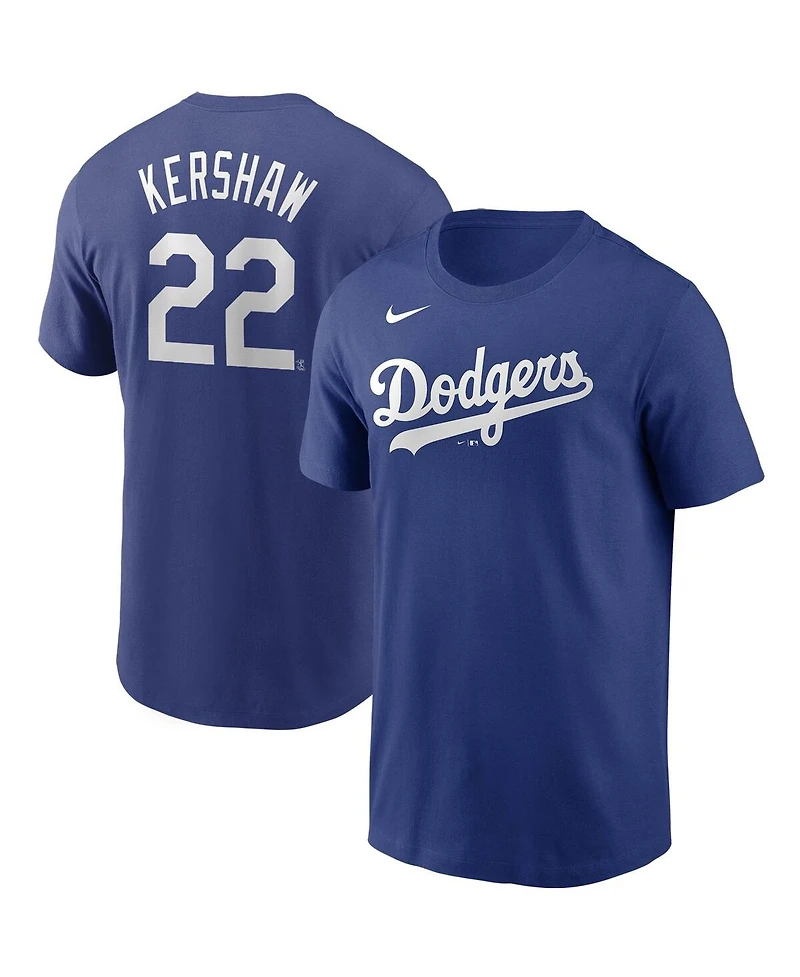Nike Men's Clayton Kershaw Los Angeles Dodgers Name and Number Player T-Shirt