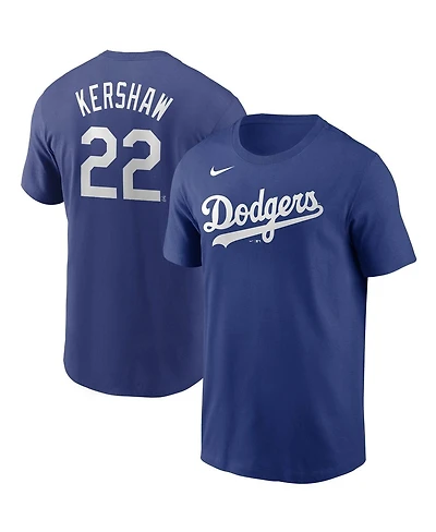 Nike Men's Clayton Kershaw Los Angeles Dodgers Name and Number Player T-Shirt
