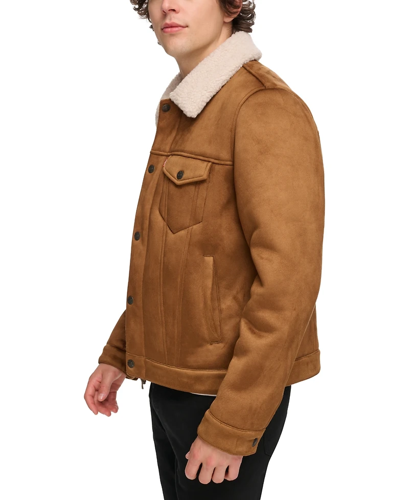 Levi's Men's Relaxed-Fit Faux-Shearling Trucker Jacket