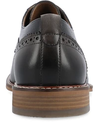 Thomas & Vine Men's Clayton Plain Toe Brogue Derby Shoe