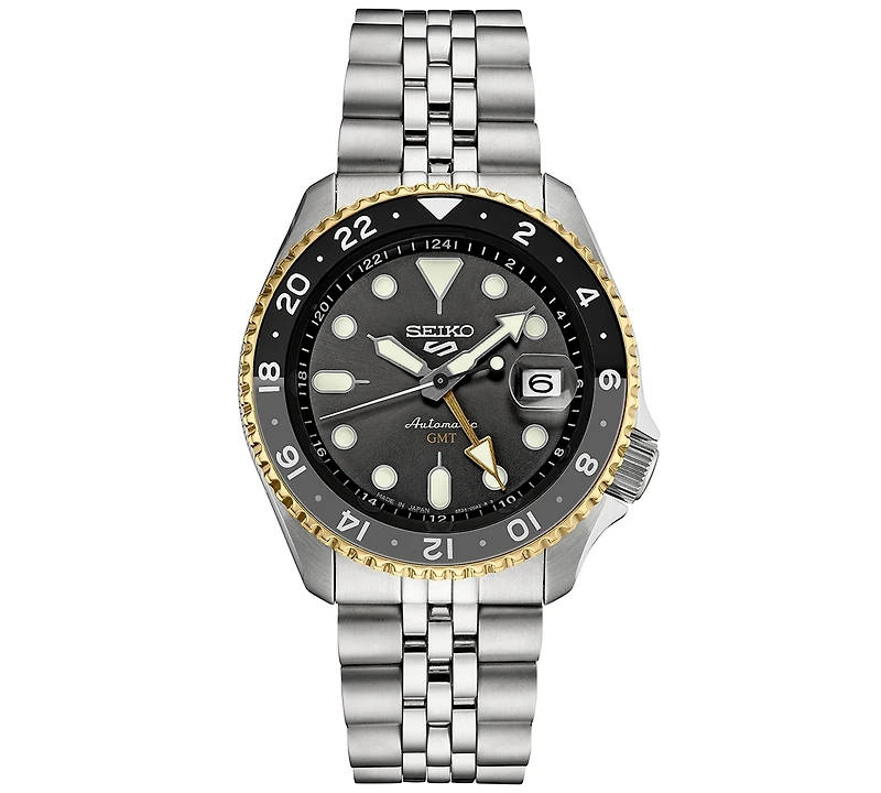 Seiko Men's Automatic 5 Sports Stainless Steel Bracelet Watch 43mm