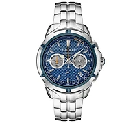 Seiko Men's Chronograph Coutura Stainless Steel Bracelet Watch 42mm