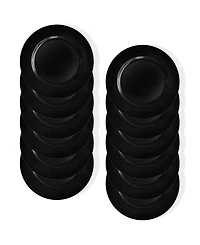 American Atelier Round Charger Plate 12 Piece Dinnerware Set, Service for 12