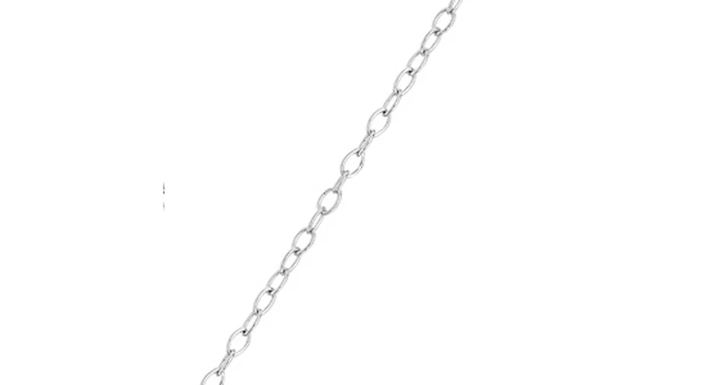 Cubic Zirconia Sterling Silver White Gold Plated Star Of David Drop Pendant