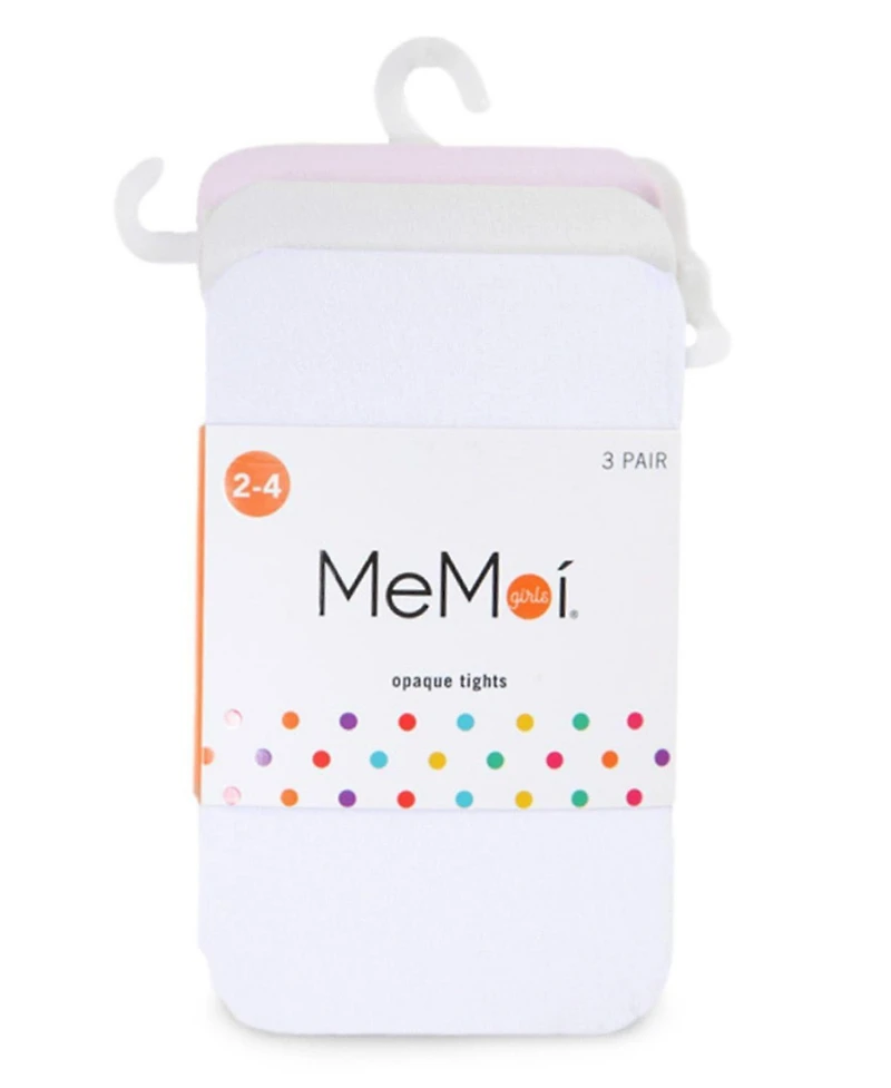 MeMoi Girls 3 Pack Rhumba Tights