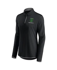 Women's Fanatics Black Austin Fc Worth the Drive Quarter-Zip Top