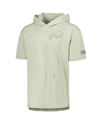 Men's Pro Standard Light Green Buffalo Bills Neutrals Short Sleeve Pullover Hoodie