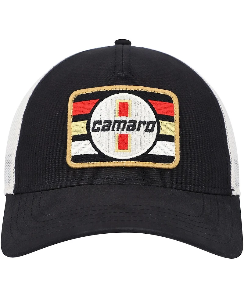 Men's American Needle Black Camaro Twill Valin Patch Snapback Hat